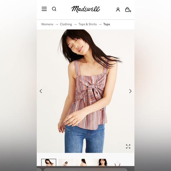 Madewell Rainbow Stripe Tank Top - Picture 6 of 8